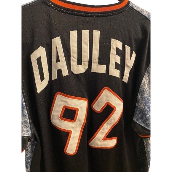 Vintage Lemar and Dauley 92 Blue, White and Orange V Neck Jersey Mens L - Picture 5 of 12